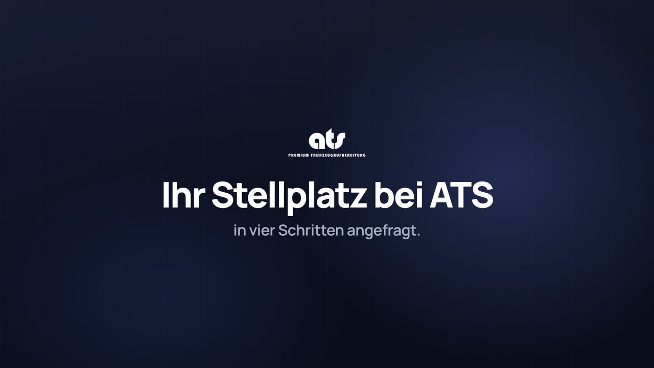 Erklärfilm: Stellplatz in vier Schritten anfragen — Fahrzeuge angeben, Zeitraum wählen, Pflege dazuwählen, Kontakt eintragen